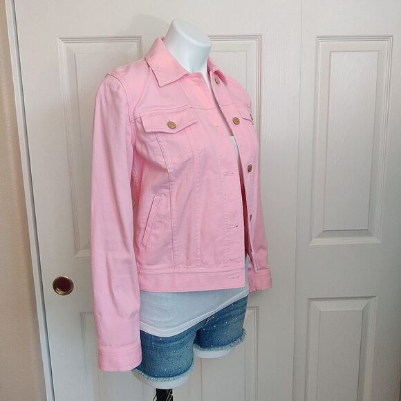 Ralph Lauren Lauren Jeans Co. pink denim jacket sz PP - Picture 3 of 7